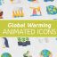 Preview Global Warming Modern Flat Animated Icons 26850970