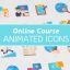 Preview Online Course Modern Flat Animated Icons 26444411