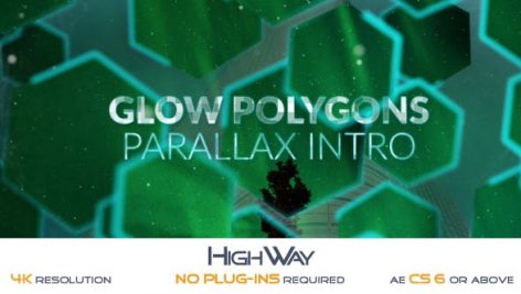 Preview Glow Polygons Parallax Intro 19582790