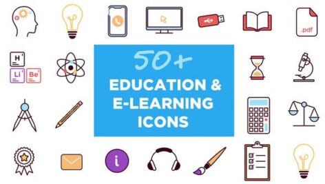 Preview 50 Animated Icons For Education And E Learning 26768071