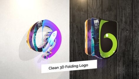 Preview Clean 3D Folding Logo Reveal 27578221