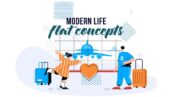 Preview Modern Life Flat Concept 28828984
