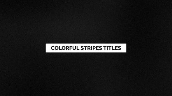 Videohive Colorful Stripes Titles 24570059