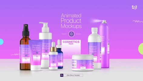 Preview Animated Product Mockups Cosmetics Pack 25513188