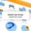 Preview Hotel Services Animation Icons 28168274