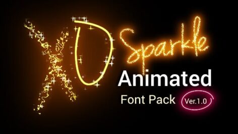 Preview Sparkle Animated Font Pack Version 2.00 21008308