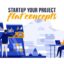 Preview Startup Your Project Flat Concept 29529360