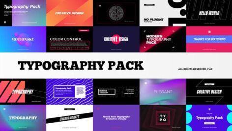 Preview Stylish Typography Pack 29014567
