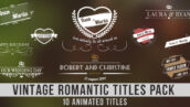 Preview Vintage Romantic Titles Pack 7758364