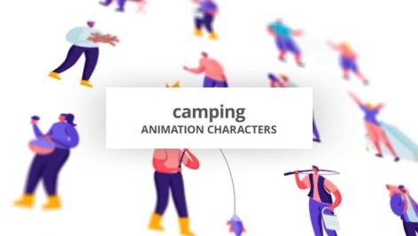 Preview Camping Character Set 28672337