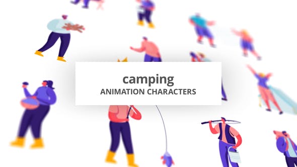 Videohive Camping – Character Set 28672337