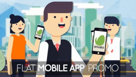 Preview Flat Mobile App Promo 19696617