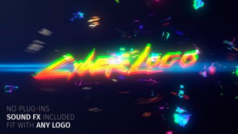 Preview Glitch Cyber Logo 27600313