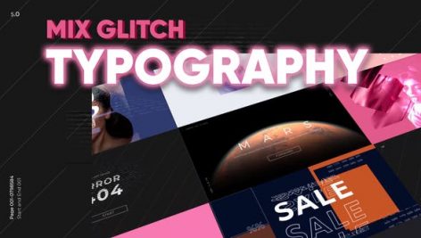 Preview Mix Glitch Typography 28618716