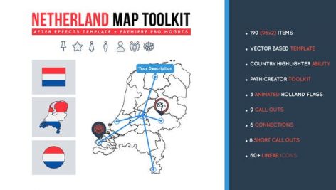 Preview Netherland Map Toolkit 27491940