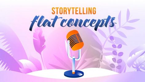 Preview Storytelling Flat Concept 27646540