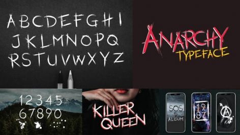 Preview Anarchy Animated Typeface 26449617