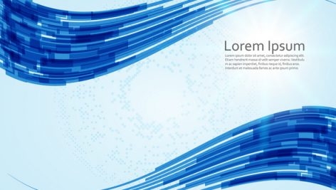 Abstract Technology Digital Hi Tech With Blue Line Concept Background
