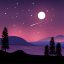 Freepik Background Of Mountains And Lake With Purple Design
