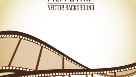 Freepik Brown Old Film Strips Over Brown Background Vector