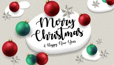 Freepik Merry Christmas And Happy New Year Greeting Card Template