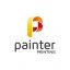 Freepik Painter Letter P Logo