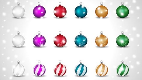 Freepik Set Of Christmas Tree Balls