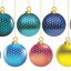Freepik Set Of Vector Colorful Christmas Balls With Ornaments