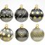 Freepik Set Of Vector Gold And Black Christmas Balls With Ornaments