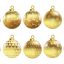 Freepik Set Of Vector Gold Christmas Balls With Ornaments 2