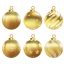 Freepik Set Of Vector Gold Christmas Balls With Ornaments