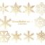 Freepik Set Of Vector Snowflakes Christmas Design With Gold Color
