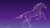 Freepik The Particles Geometric Art Line And Dot Of Horse Running