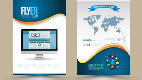 Freepik Vector Poster Templates With Website On Computer