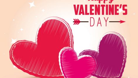 Hearts Decoration To Happy Valentine Day