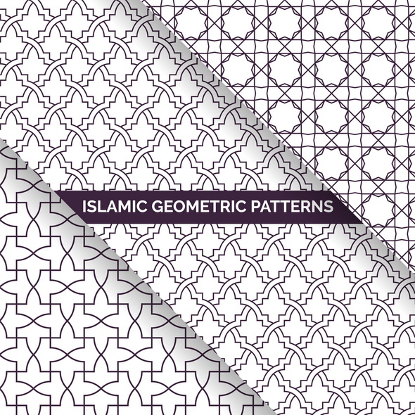 وکتور Islamic Style Seamless Geometric Patterns Collection 2