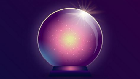 Magic Ball With Stars And Sparkle