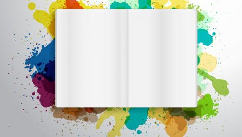 Open Book Splatter Color Paint