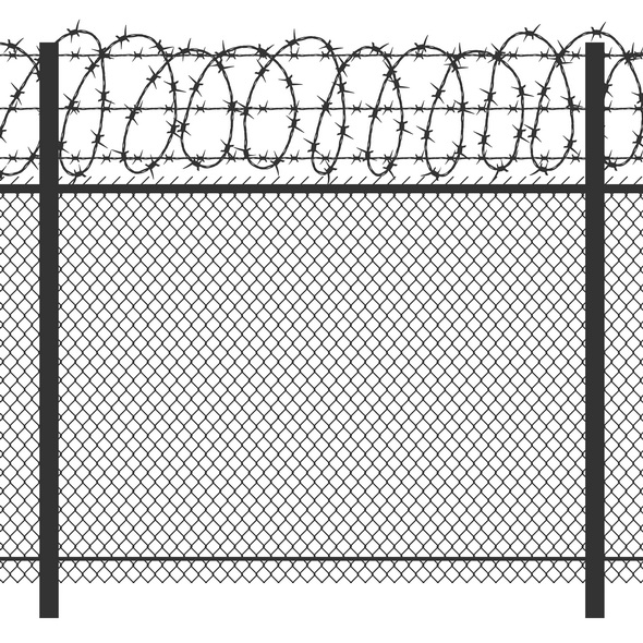 وکتور Prison Privacy Metal Fence