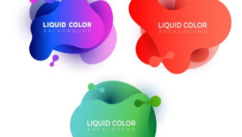 Set Of Abstract Liquid Gradient Forms