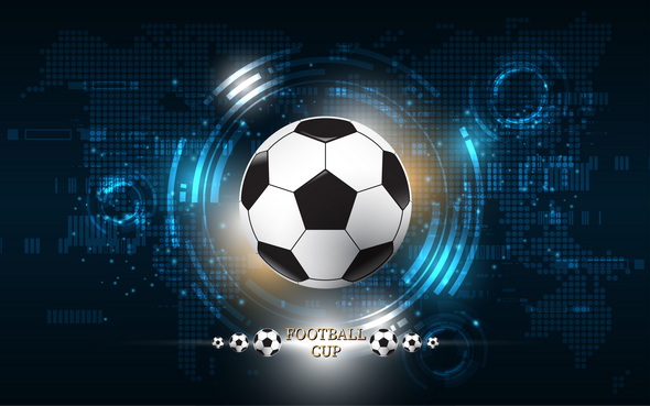 وکتور Soccer Ball Design Football Cup