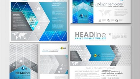 Social Media Posts Set Cover Design Template