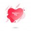 Template Design Valentine Sale Heart Banner