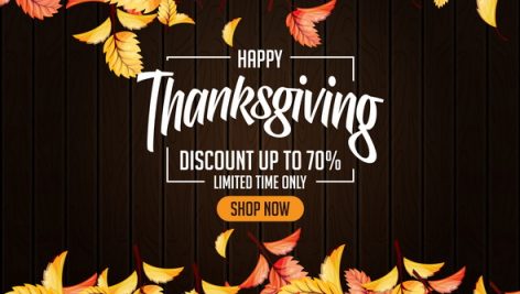 Thanks Giving Design Illustration With 3D Realistic Leaves