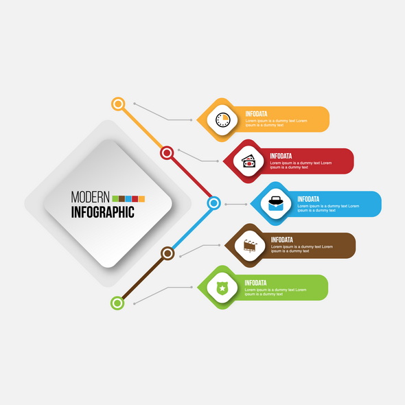 وکتور Timeline Infographics Design Marketing Icons Workflow Layout Diagram Annual Report