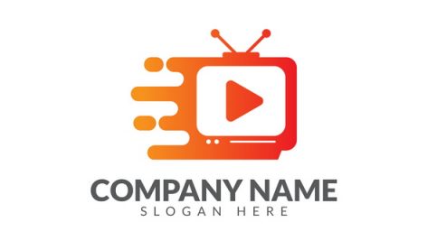 Tv Fast Logo Vector Design Template