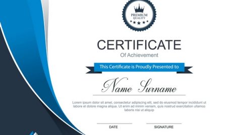 Vector Certificate Template