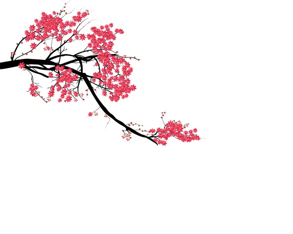وکتور Watercolor Sakura Frame 2
