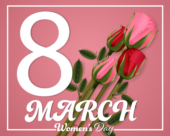 وکتور Women S Day 8 March Background