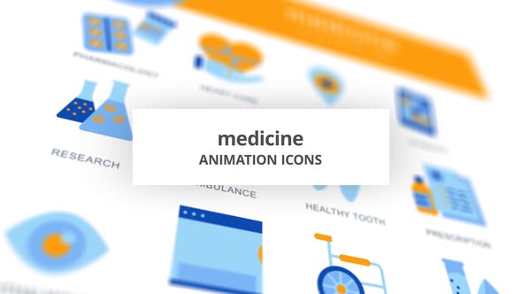 Videohive Medicine – Animation Icons 28168300